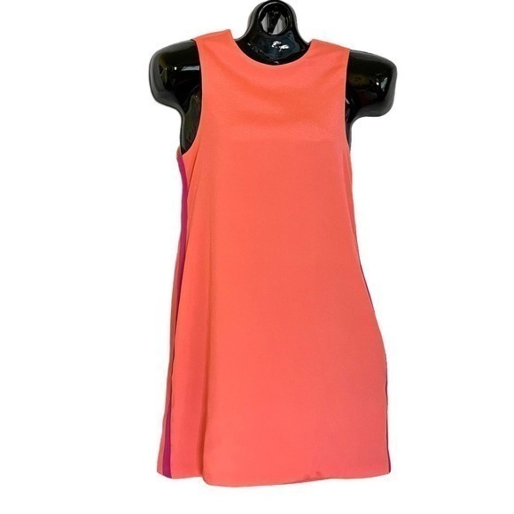 NWT Naven Sporty Twiggy Neon Salmon Pop Pink Sleeveless Barbiecore Mini Dress